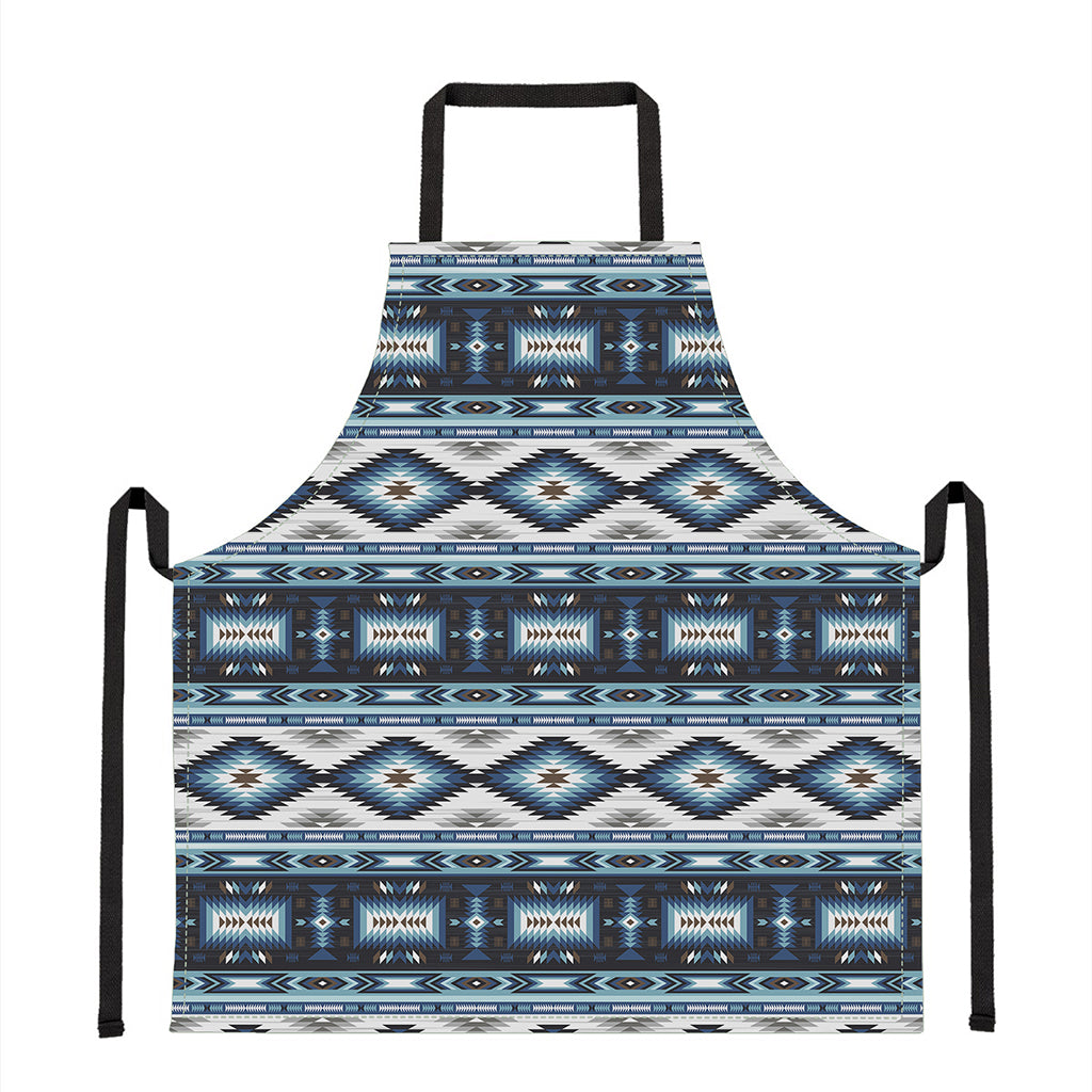 Blue Native Navajo Print Apron