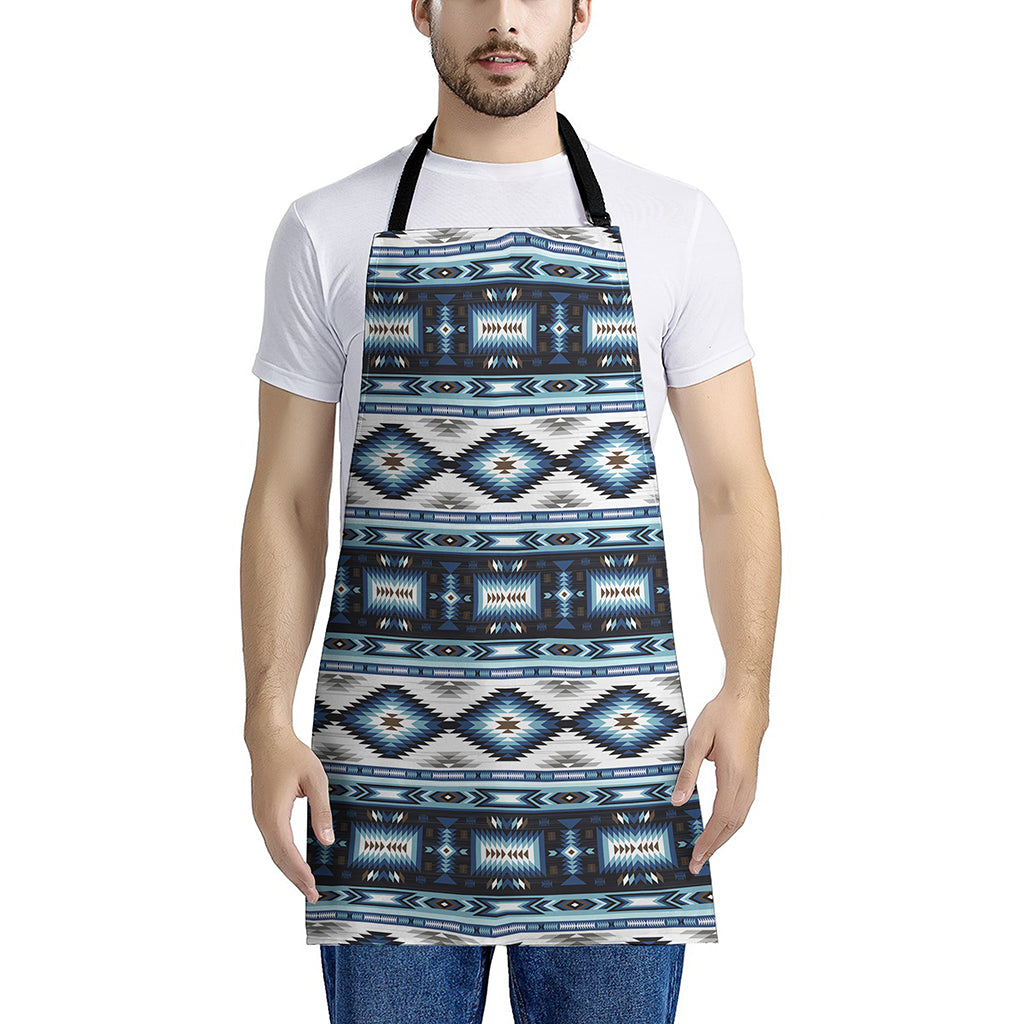 Blue Native Navajo Print Apron