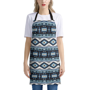 Blue Native Navajo Print Apron