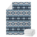 Blue Native Navajo Print Blanket
