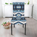 Blue Native Navajo Print Dining Chair Slipcover