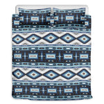 Blue Native Navajo Print Duvet Cover Bedding Set