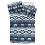Blue Native Navajo Print Duvet Cover Bedding Set