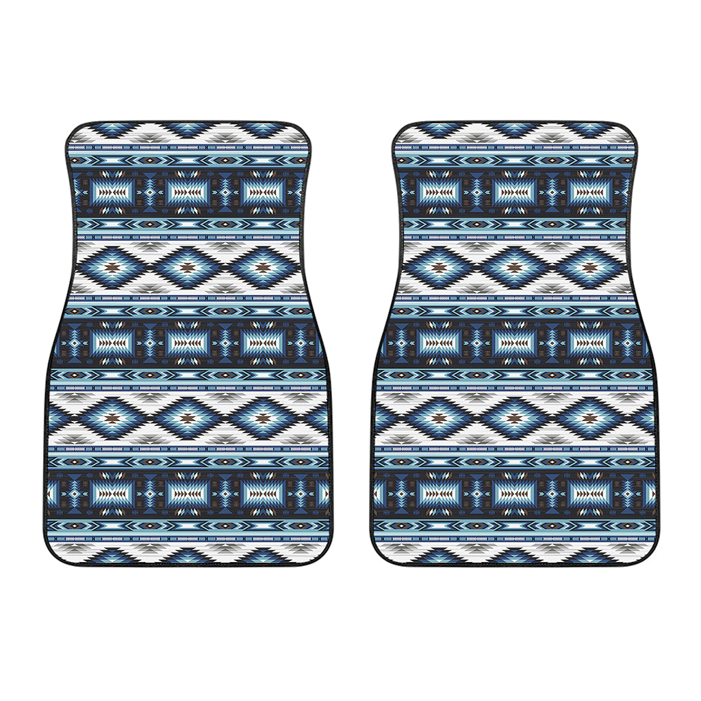 Blue Native Navajo Print Front Car Floor Mats