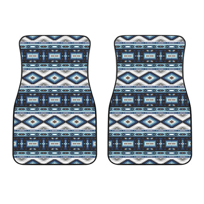 Blue Native Navajo Print Front Car Floor Mats