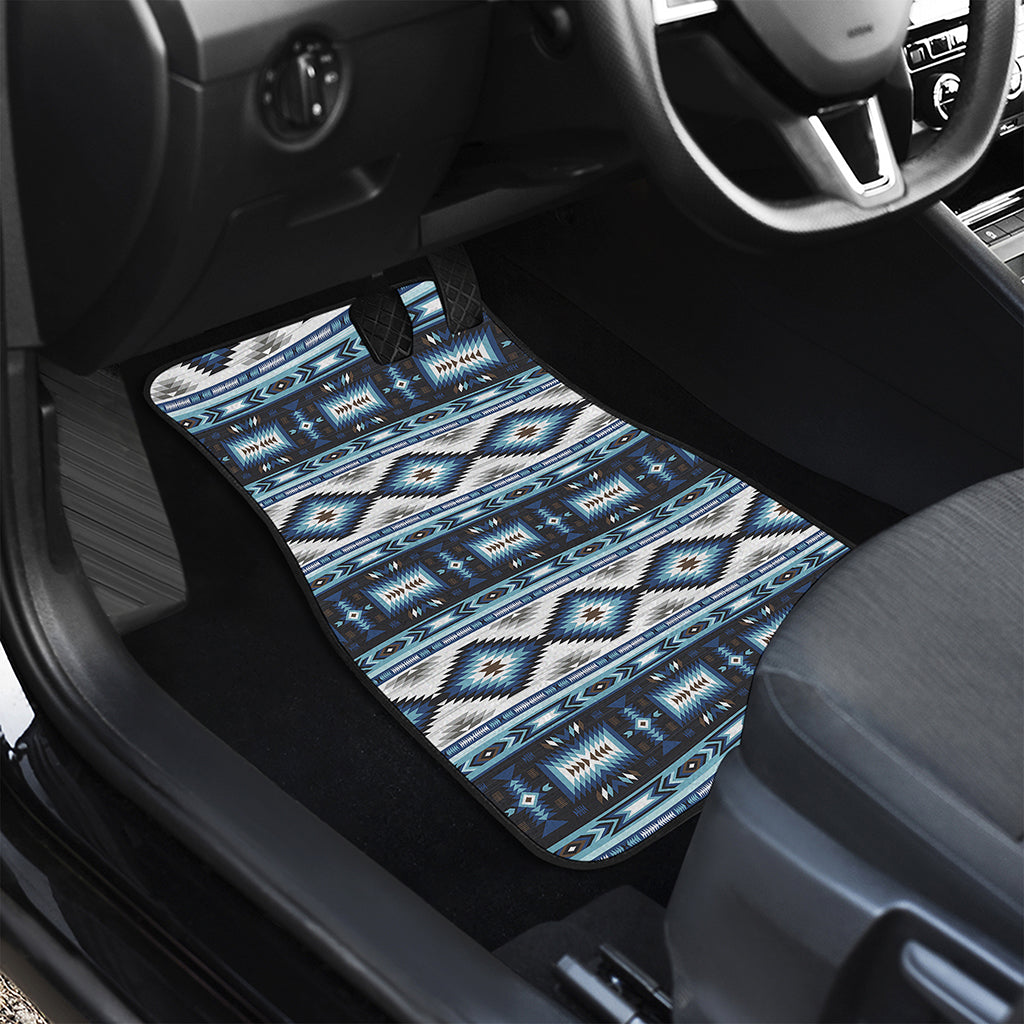 Blue Native Navajo Print Front Car Floor Mats