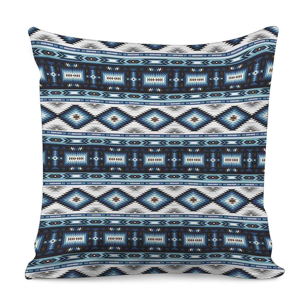 Blue Native Navajo Print Pillow Cover