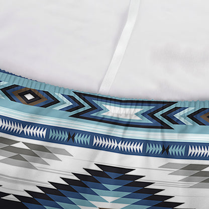 Blue Native Navajo Print Sofa Cover