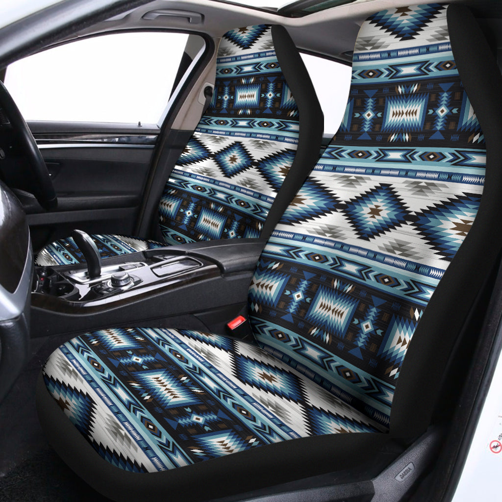 Blue Native Navajo Print Universal Fit Car Seat Covers