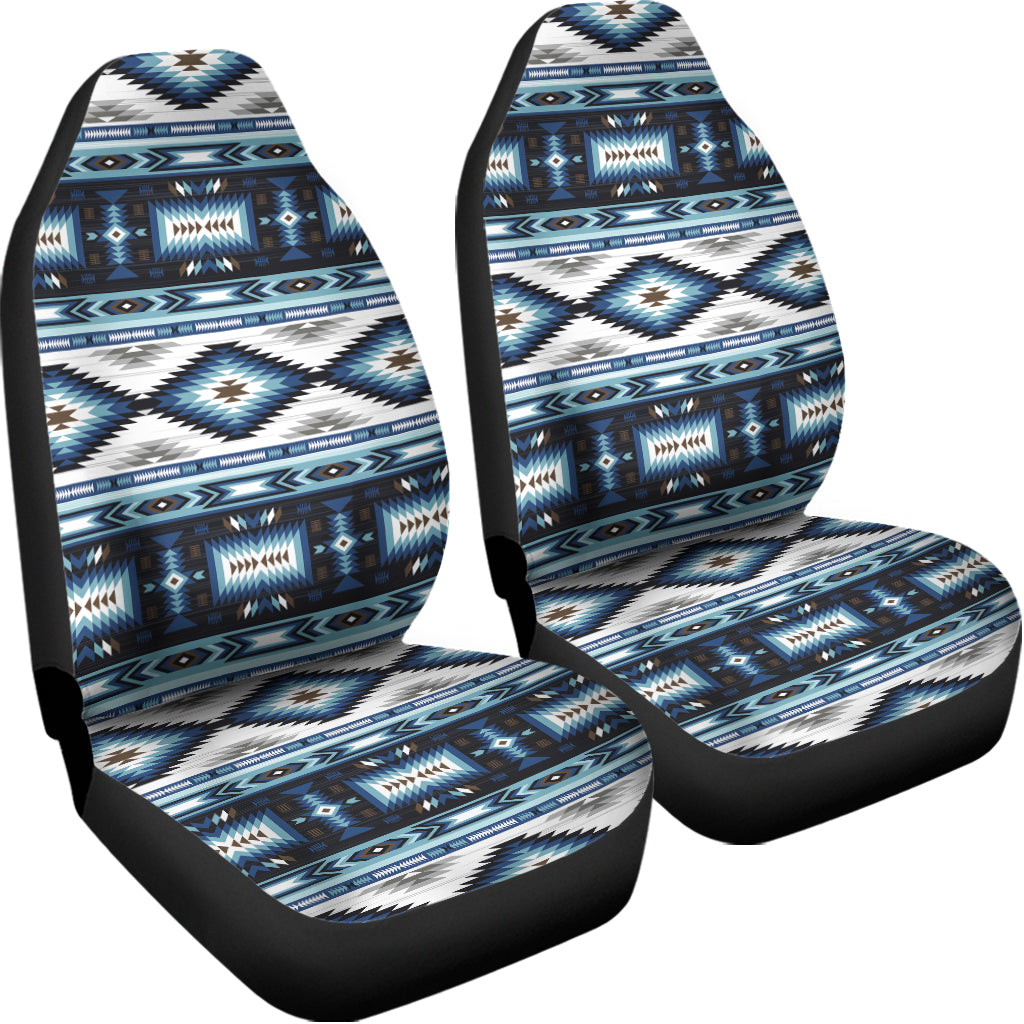 Blue Native Navajo Print Universal Fit Car Seat Covers