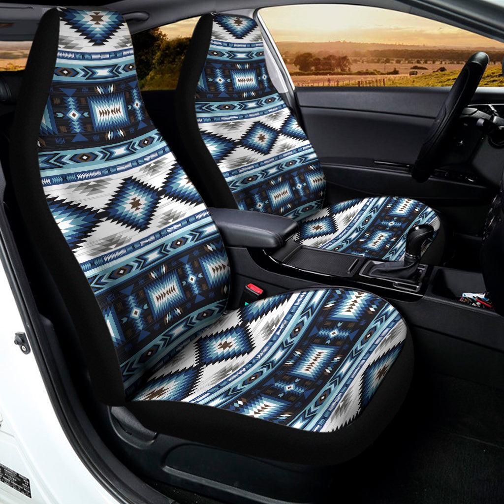 Blue Native Navajo Print Universal Fit Car Seat Covers