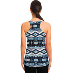 Blue Native Navajo Print Women's Racerback Tank Top