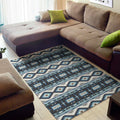 Blue Native Navajo Print Floor Mat