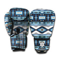 Blue Native Navajo Print Boxing Gloves
