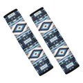 Blue Native Navajo Print Car Seat Belt Covers