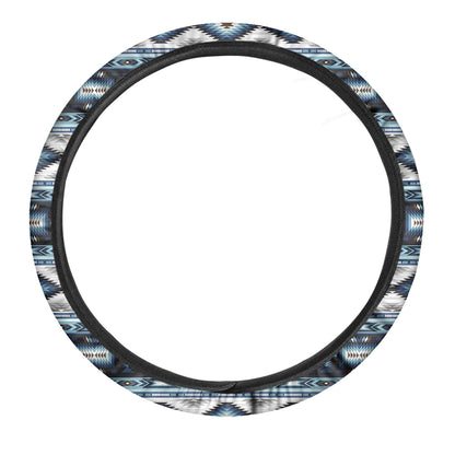 Blue Native Pendleton Navajo Print Car Steering Wheel Cover