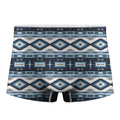 Blue Native Navajo Print Men's Boxer Briefs