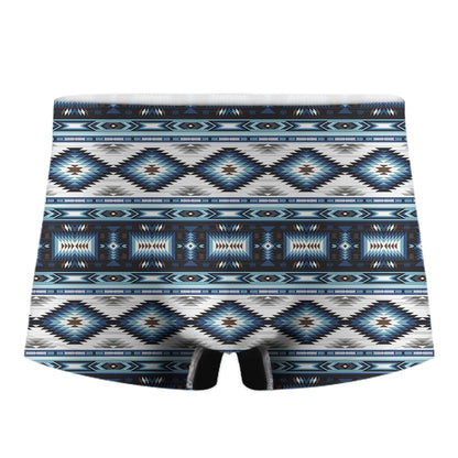 Blue Native Pendleton Navajo Print Men's Boxer Briefs