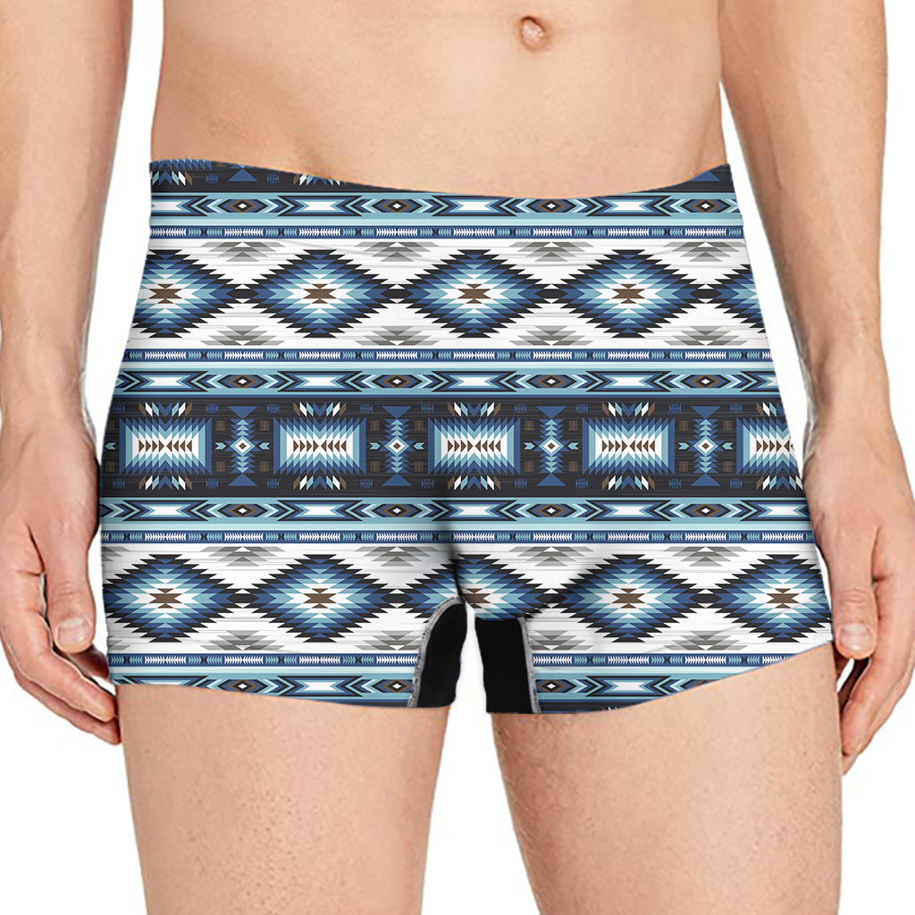 Blue Native Pendleton Navajo Print Men's Boxer Briefs