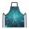 Blue Neurons In The Brain Print Apron