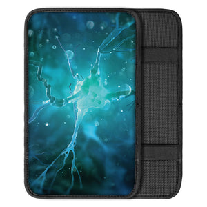 Blue Neurons In The Brain Print Car Center Console Cover