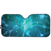 Blue Neurons In The Brain Print Car Sun Shade