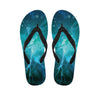 Blue Neurons In The Brain Print Flip Flops