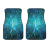 Blue Neurons In The Brain Print Front Car Floor Mats