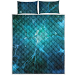 Blue Neurons In The Brain Print Quilt Bed Set