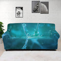 Blue Neurons In The Brain Print Sofa Cover