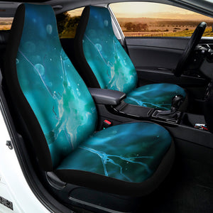 Blue Neurons In The Brain Print Universal Fit Car Seat Covers