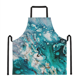 Blue Ocean Acid Melt Print Apron