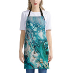 Blue Ocean Acid Melt Print Apron