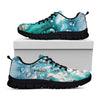 Blue Ocean Acid Melt Print Black Sneakers