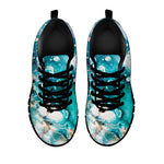 Blue Ocean Acid Melt Print Black Sneakers