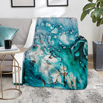 Blue Ocean Acid Melt Print Blanket