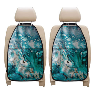 Blue Ocean Acid Melt Print Car Seat Organizers