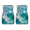 Blue Ocean Acid Melt Print Front Car Floor Mats