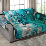 Blue Ocean Acid Melt Print Loveseat Protector