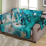 Blue Ocean Acid Melt Print Loveseat Protector