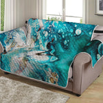 Blue Ocean Acid Melt Print Loveseat Protector