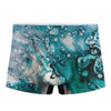 Blue Ocean Acid Melt Print Men's Boxer Briefs