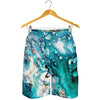 Blue Ocean Acid Melt Print Men's Shorts