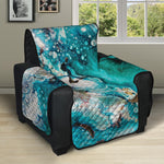 Blue Ocean Acid Melt Print Recliner Protector