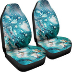 Blue Ocean Acid Melt Print Universal Fit Car Seat Covers