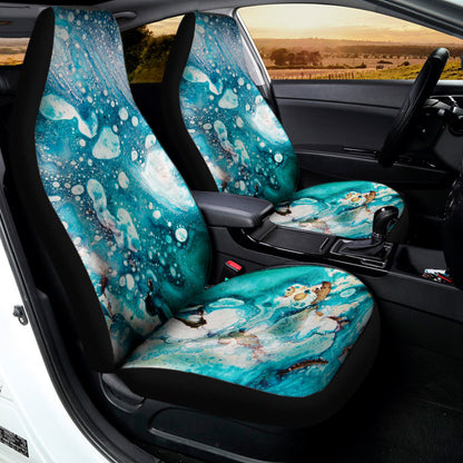 Blue Ocean Acid Melt Print Universal Fit Car Seat Covers