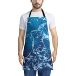 Blue Ocean Print Apron