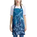 Blue Ocean Print Apron