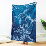 Blue Ocean Print Blanket