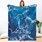 Blue Ocean Print Blanket